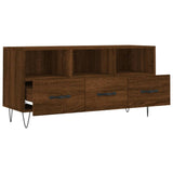 Meuble TV chêne marron 102x36x50 cm bois d'ingénierie