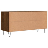 Meuble TV chêne marron 102x36x50 cm bois d'ingénierie