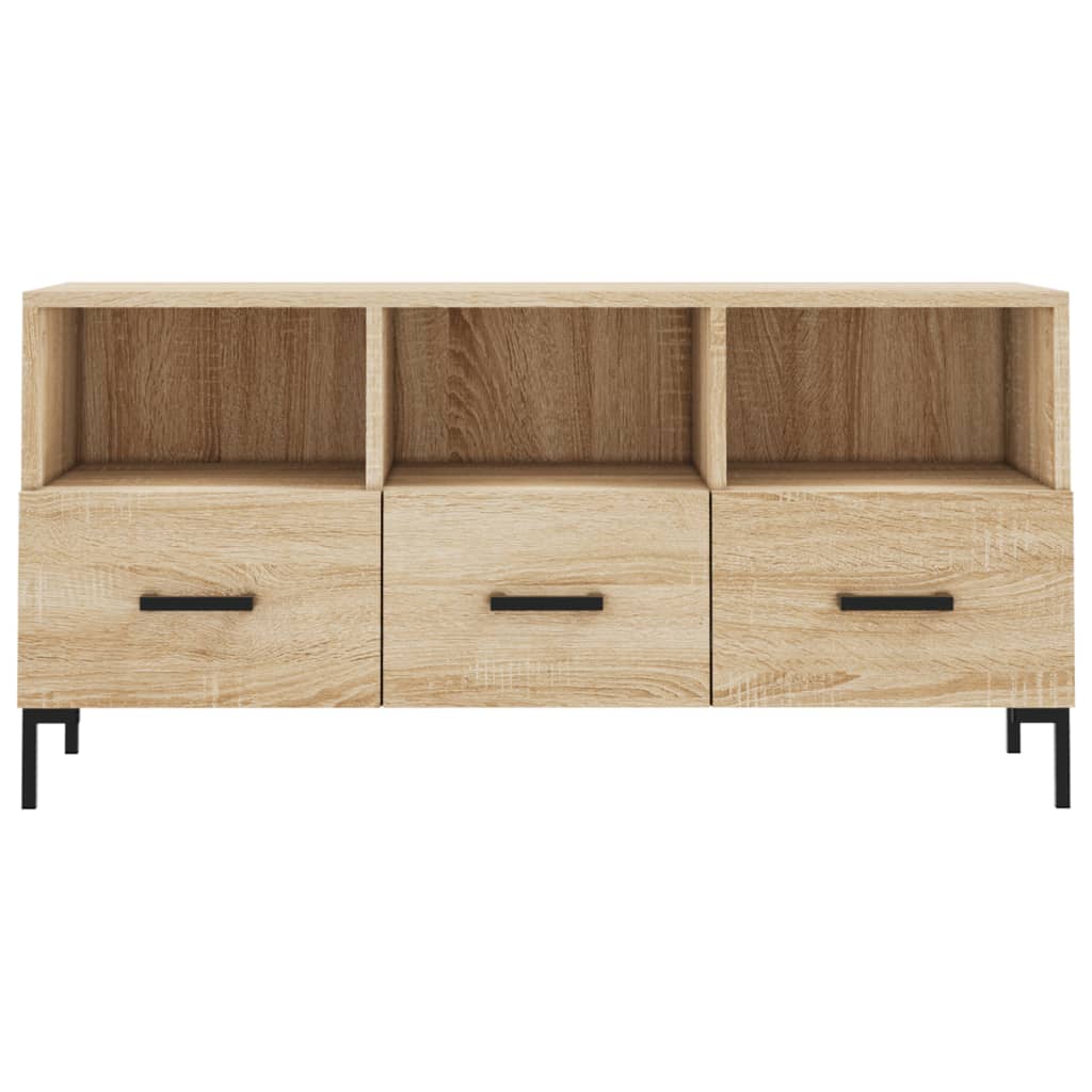 Meuble TV chêne sonoma 102x36x50 cm bois d'ingénierie