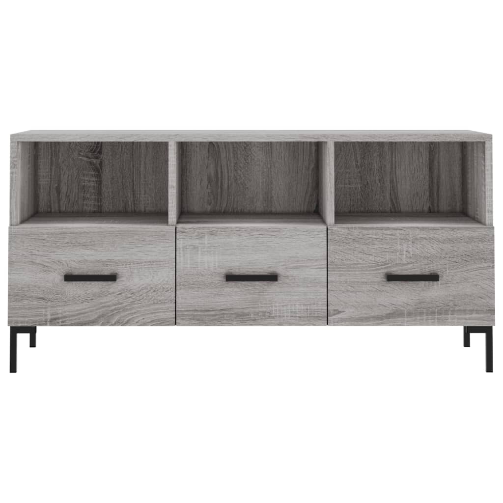 Meuble TV sonoma gris 102x36x50 cm bois d'ingénierie