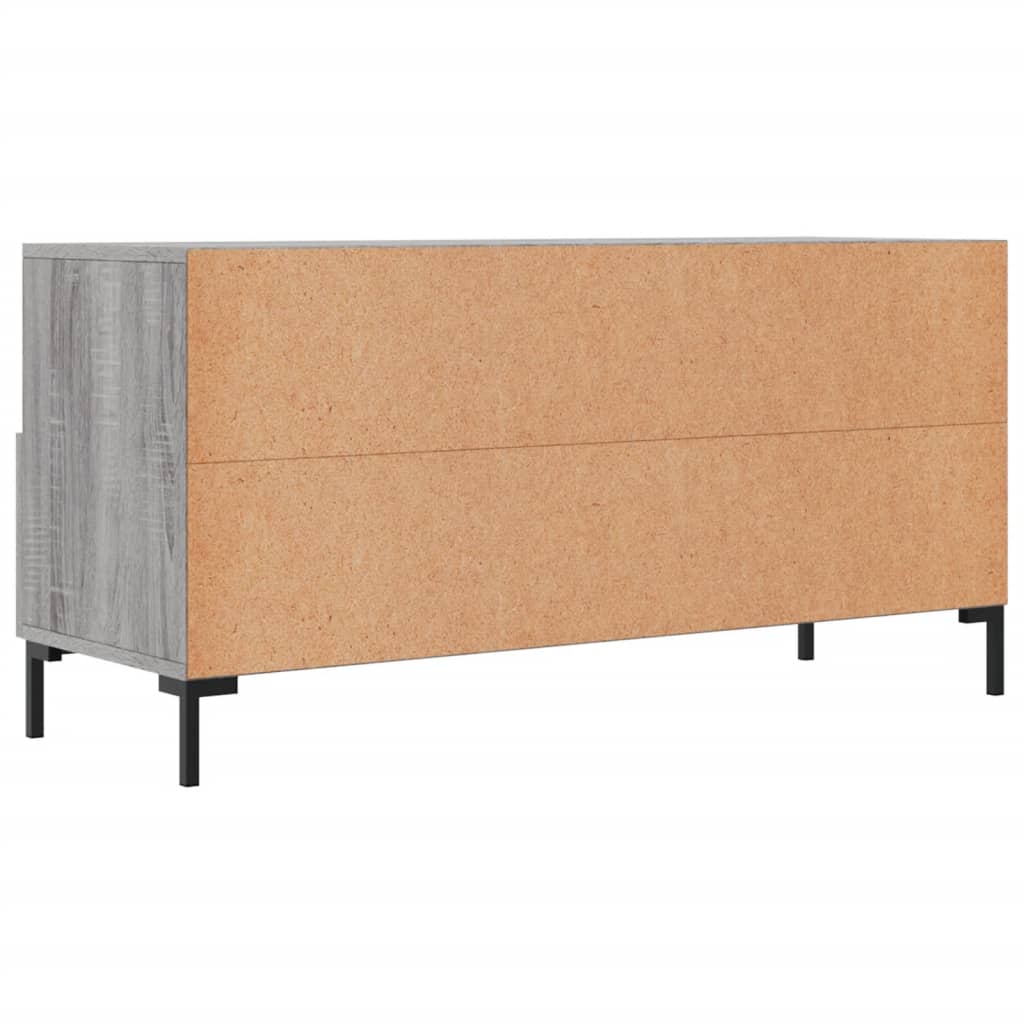 Meuble TV sonoma gris 102x36x50 cm bois d'ingénierie