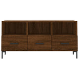 Meuble TV chêne marron 102x36x50 cm bois d'ingénierie