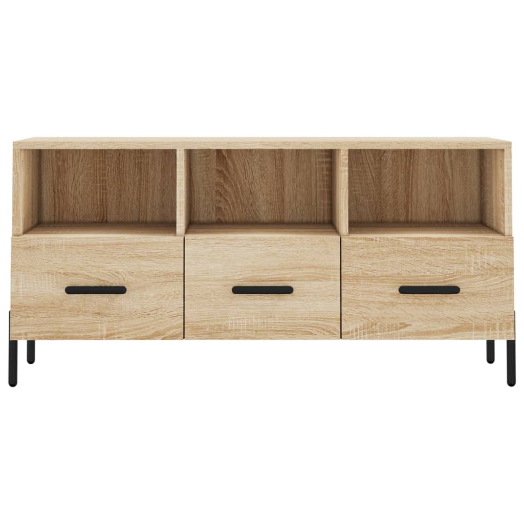 Meuble TV chêne sonoma 102x36x50 cm bois d'ingénierie