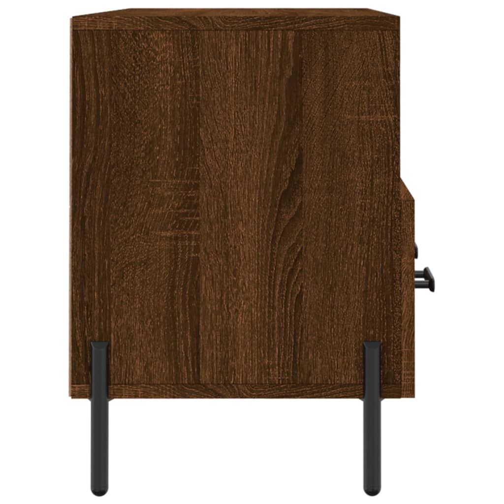 Meuble TV chêne marron 102x36x50 cm bois d'ingénierie