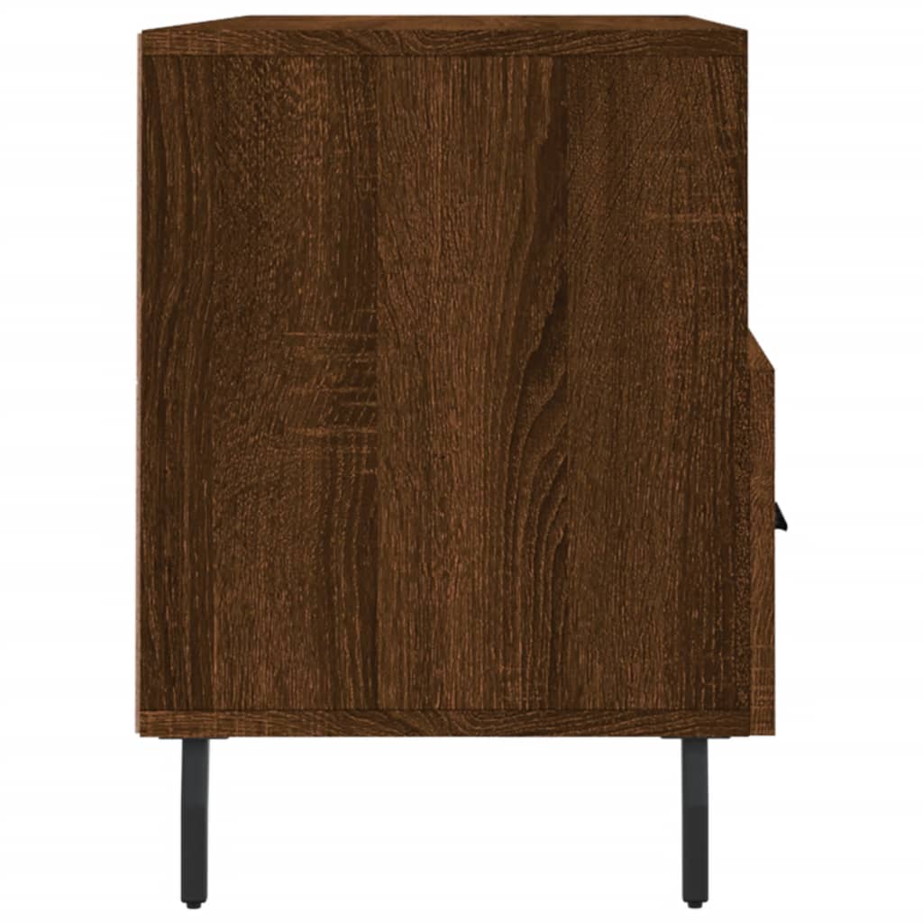 Meuble TV chêne marron 102x36x50 cm bois d'ingénierie