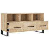 Meuble TV chêne sonoma 102x36x50 cm bois d'ingénierie