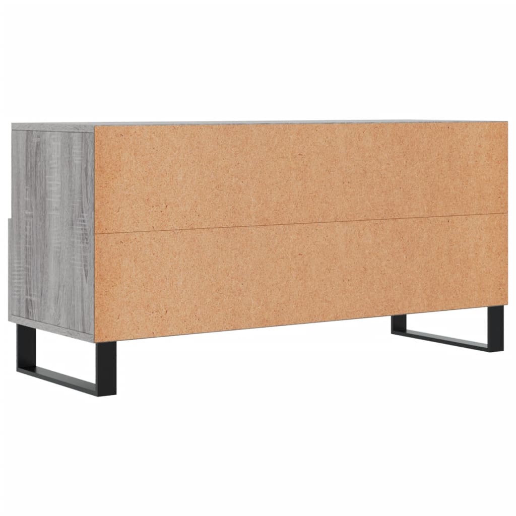 Meuble TV sonoma gris 102x36x50 cm bois d'ingénierie