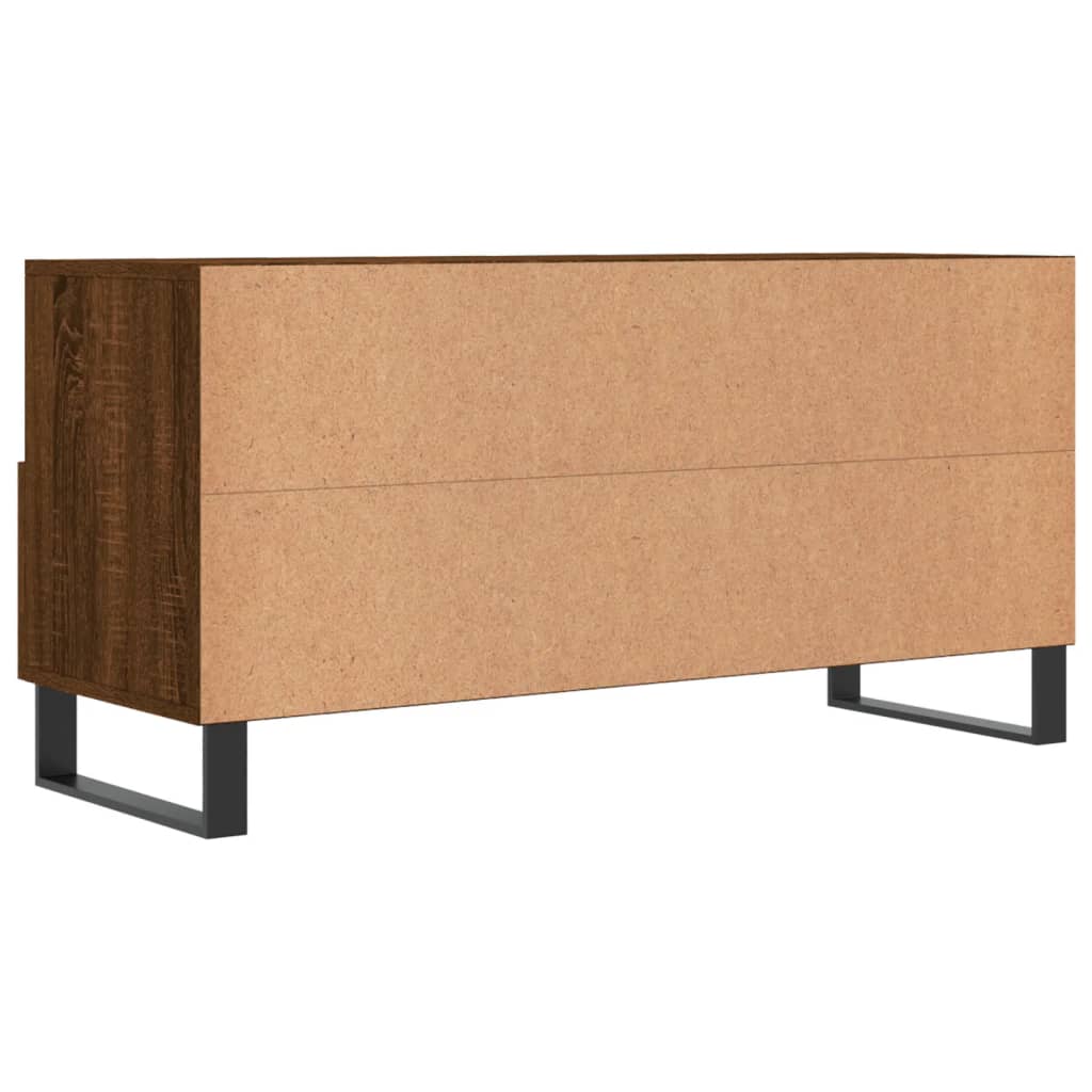 Meuble TV chêne marron 102x36x50 cm bois d'ingénierie