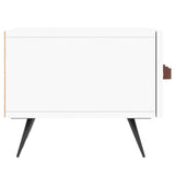 Meuble TV blanc 150x36x30 cm bois d'ingénierie