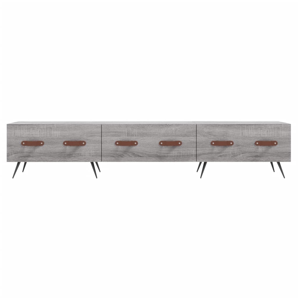 Meuble TV sonoma gris 150x36x30 cm bois d'ingénierie