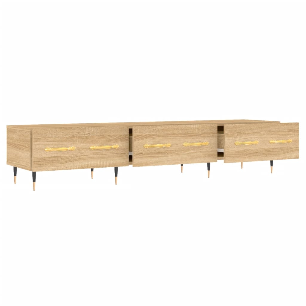 Meuble TV chêne sonoma 150x36x30 cm bois d'ingénierie