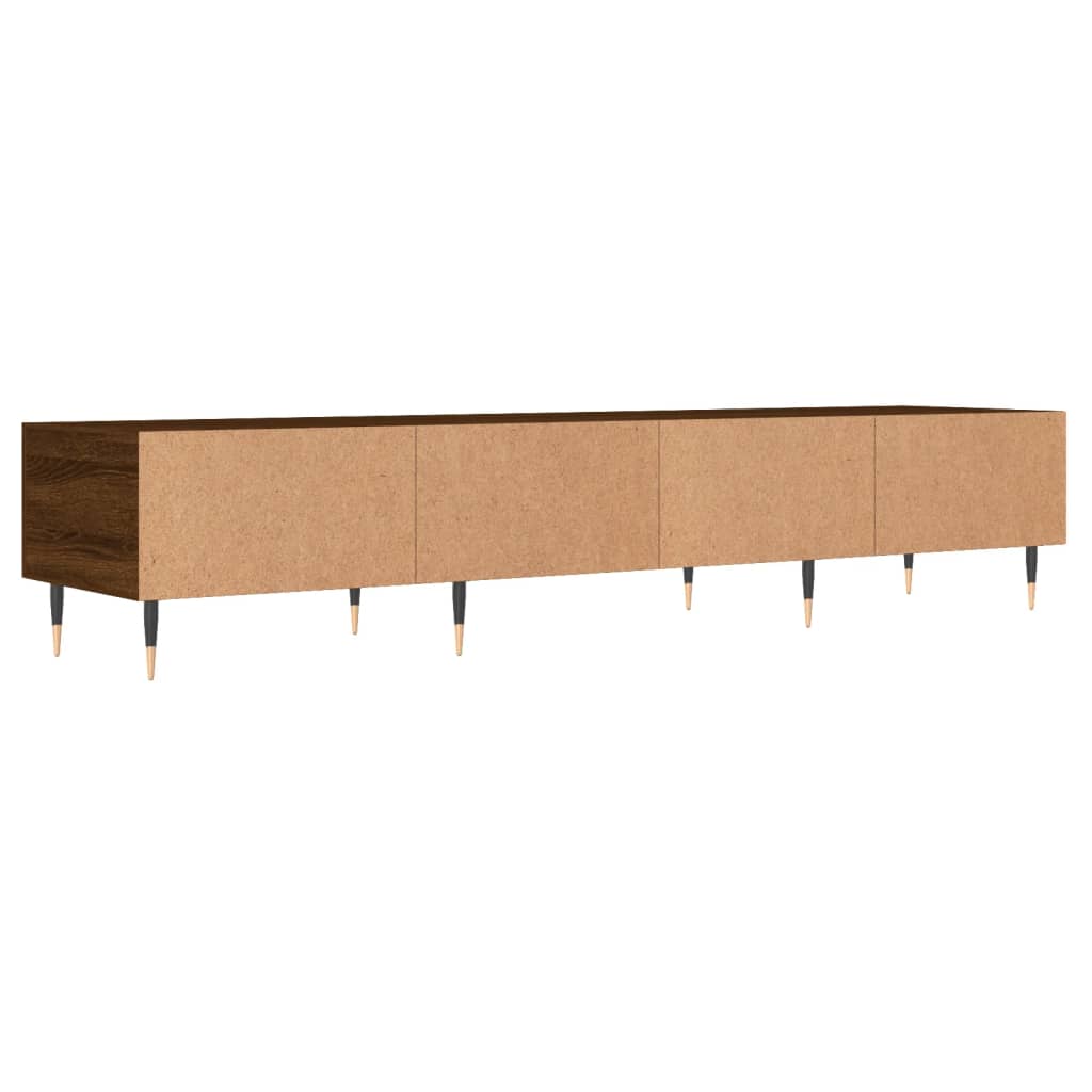 Meuble TV chêne marron 150x36x30 cm bois d'ingénierie