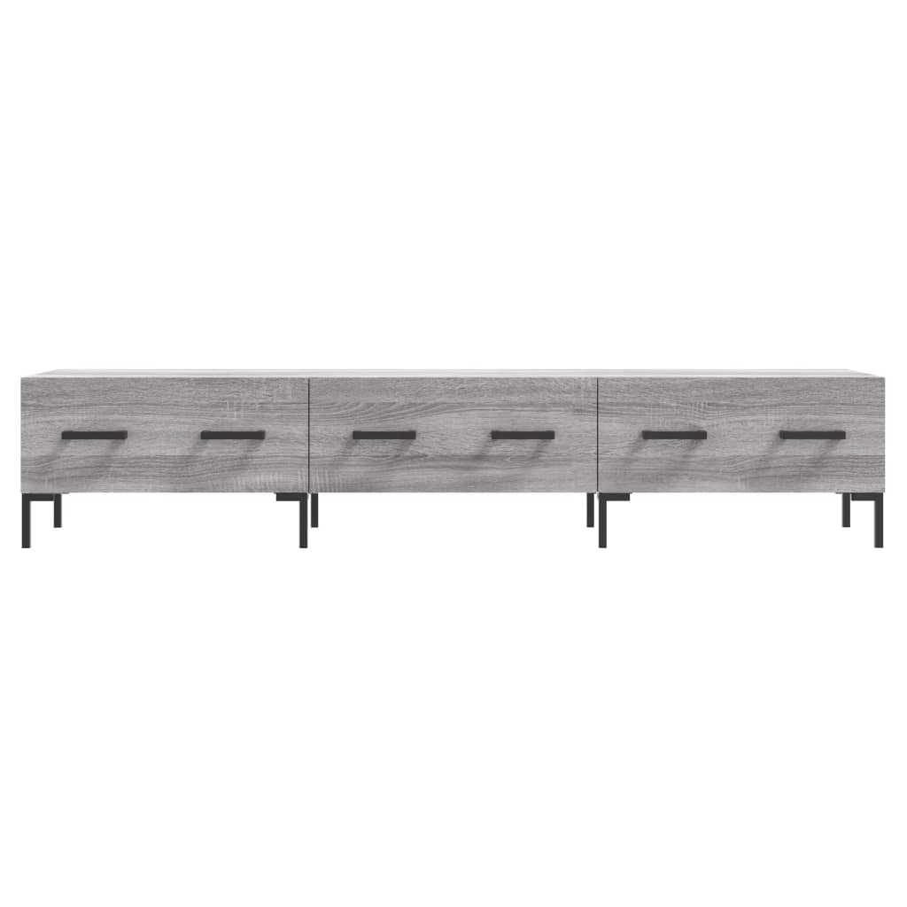 Meuble TV sonoma gris 150x36x30 cm bois d'ingénierie