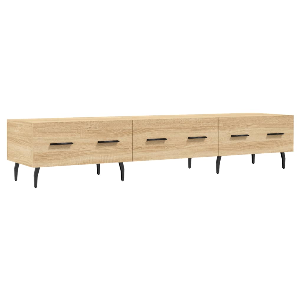 Meuble TV chêne sonoma 150x36x30 cm bois d'ingénierie