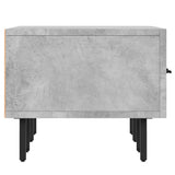 Meuble TV gris béton 150x36x30 cm bois d'ingénierie