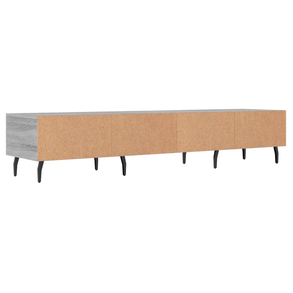 Meuble TV sonoma gris 150x36x30 cm bois d'ingénierie