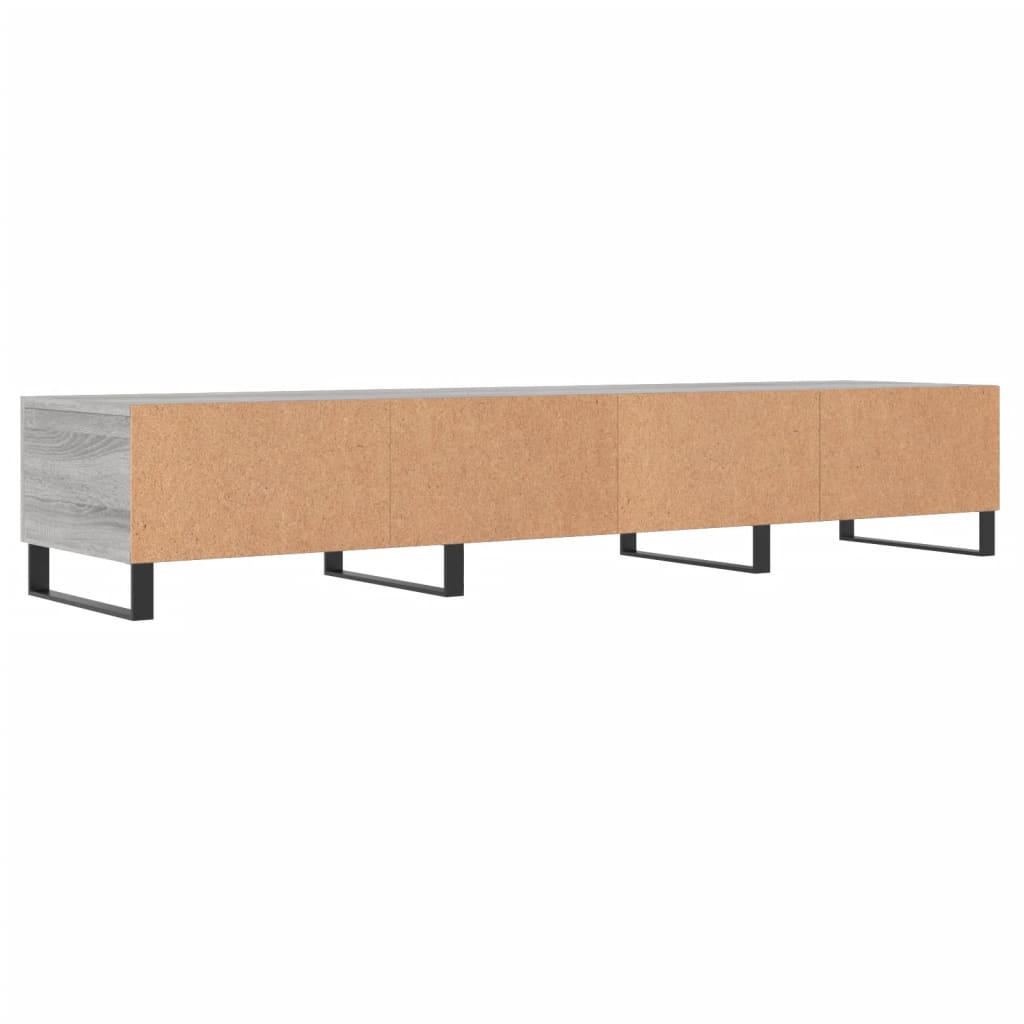 Meuble TV sonoma gris 150x36x30 cm bois d'ingénierie