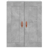 Armoire murale gris béton 69,5x34x90 cm bois d'ingénierie