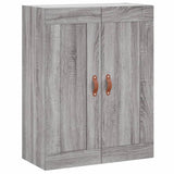 Sonoma gray wall cabinet 69.5x34x90 cm engineered wood