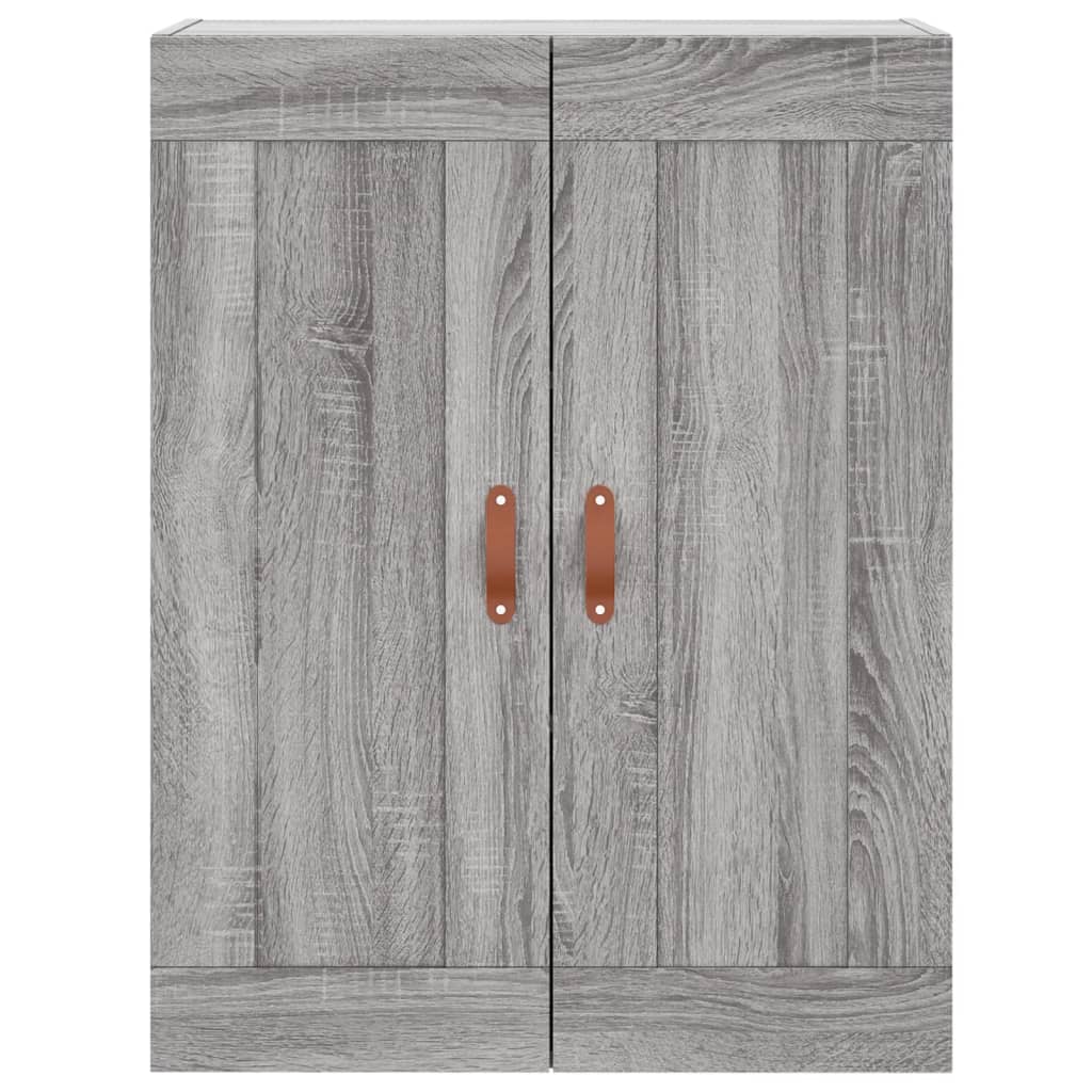 Sonoma gray wall cabinet 69.5x34x90 cm engineered wood