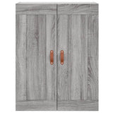 Sonoma gray wall cabinet 69.5x34x90 cm engineered wood