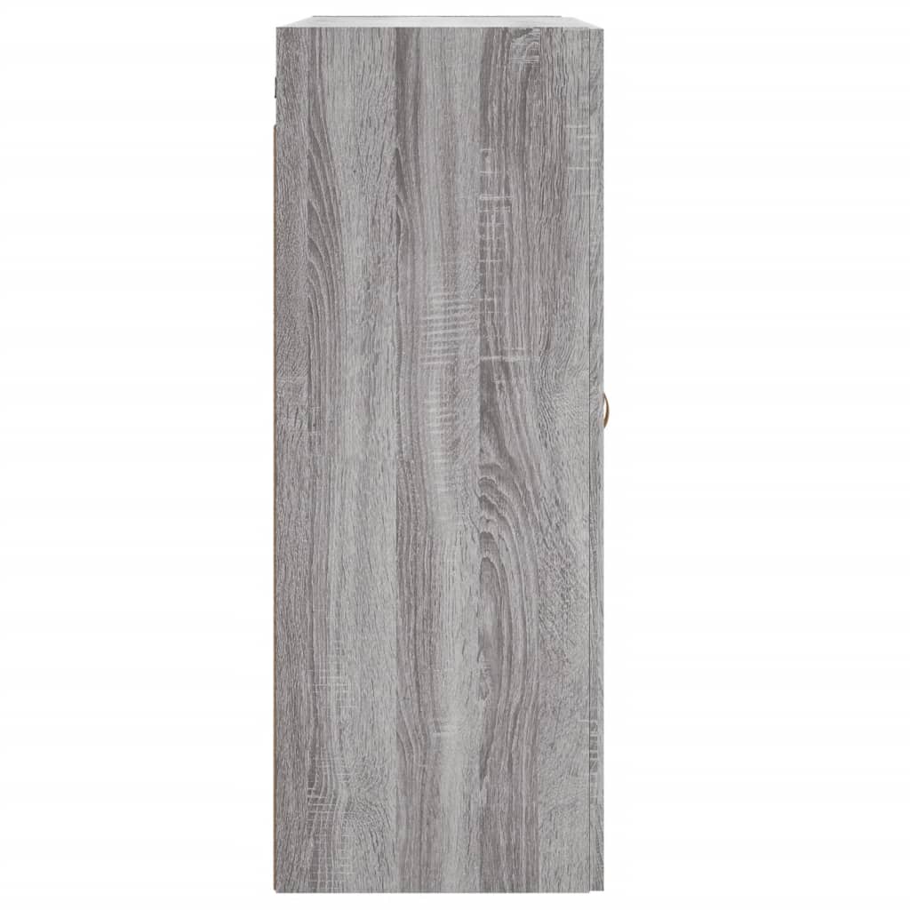 Sonoma gray wall cabinet 69.5x34x90 cm engineered wood