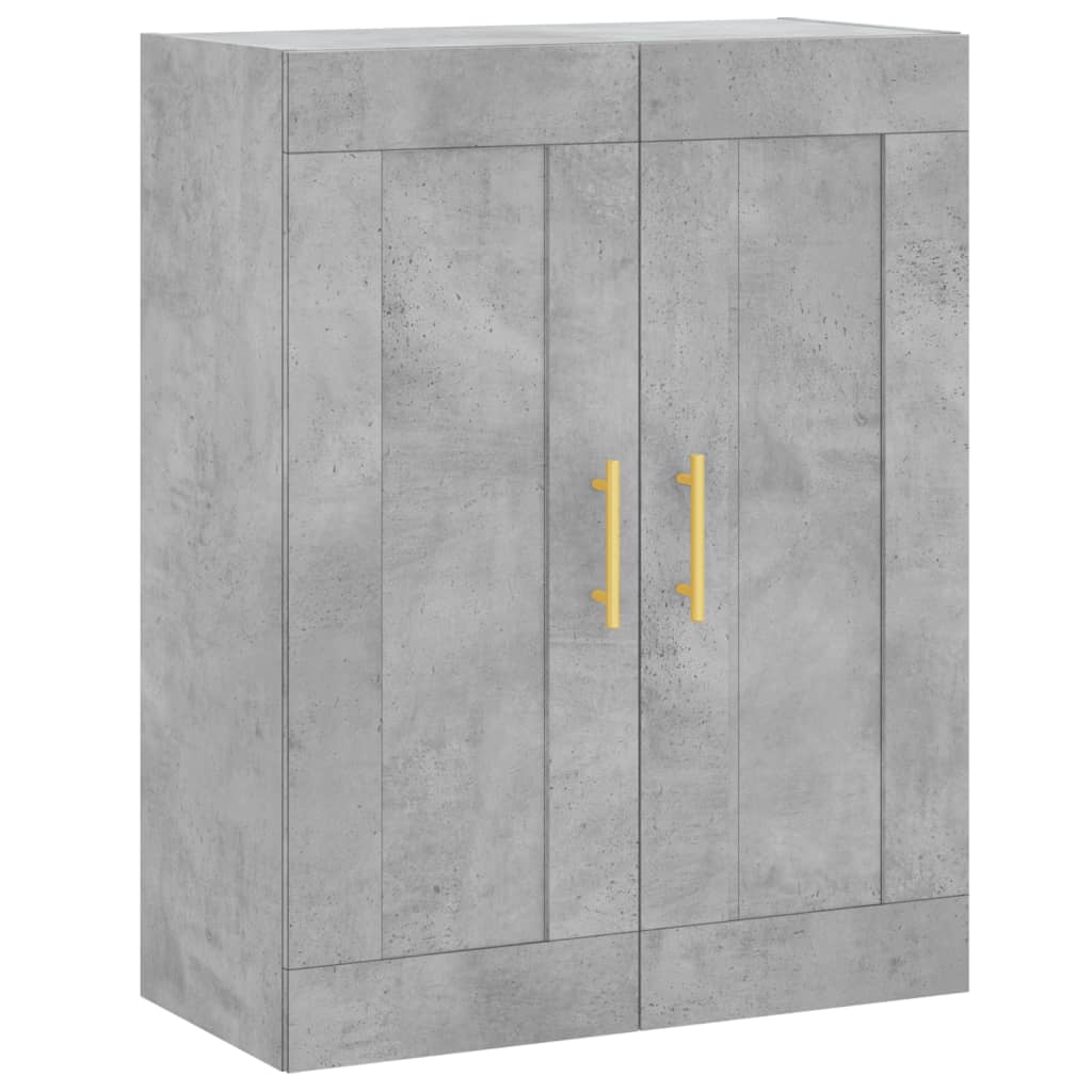 Armoire murale gris béton 69,5x34x90 cm bois d'ingénierie