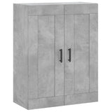 Concrete gray wall cabinet 69.5x34x90 cm engineered wood