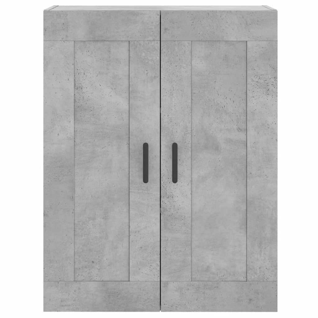 Concrete gray wall cabinet 69.5x34x90 cm engineered wood