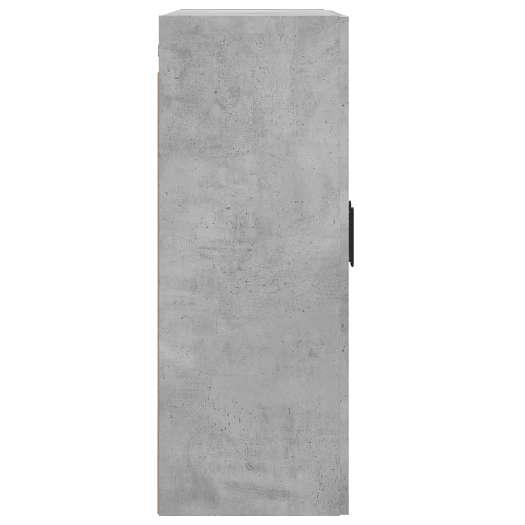 Concrete gray wall cabinet 69.5x34x90 cm engineered wood