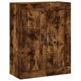 Wandschrank aus geräucherter Eiche, 69,5 x 34 x 90 cm, Holzwerkstoff