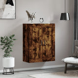 Wandschrank aus geräucherter Eiche, 69,5 x 34 x 90 cm, Holzwerkstoff