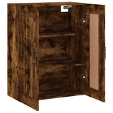 Wandschrank aus geräucherter Eiche, 69,5 x 34 x 90 cm, Holzwerkstoff