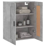 Concrete gray wall cabinet 69.5x34x90 cm engineered wood