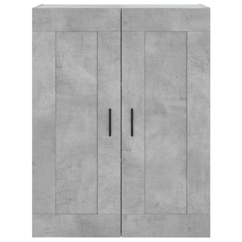 Concrete gray wall cabinet 69.5x34x90 cm engineered wood