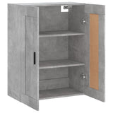 Concrete gray wall cabinet 69.5x34x90 cm engineered wood