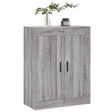 Sonoma gray wall cabinet 69.5x34x90 cm engineered wood