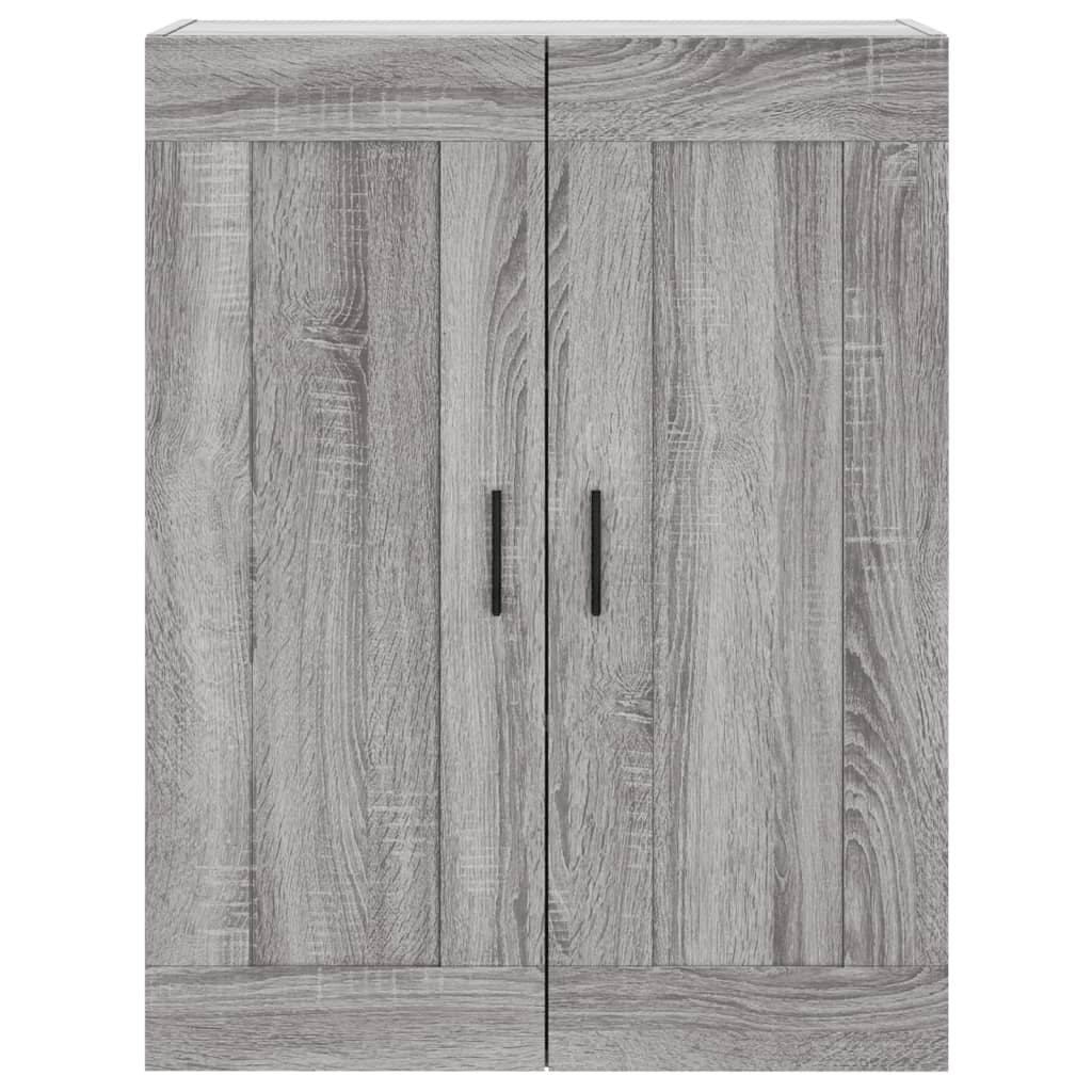 Sonoma grauer Wandschrank 69,5 x 34 x 90 cm, Holzwerkstoff