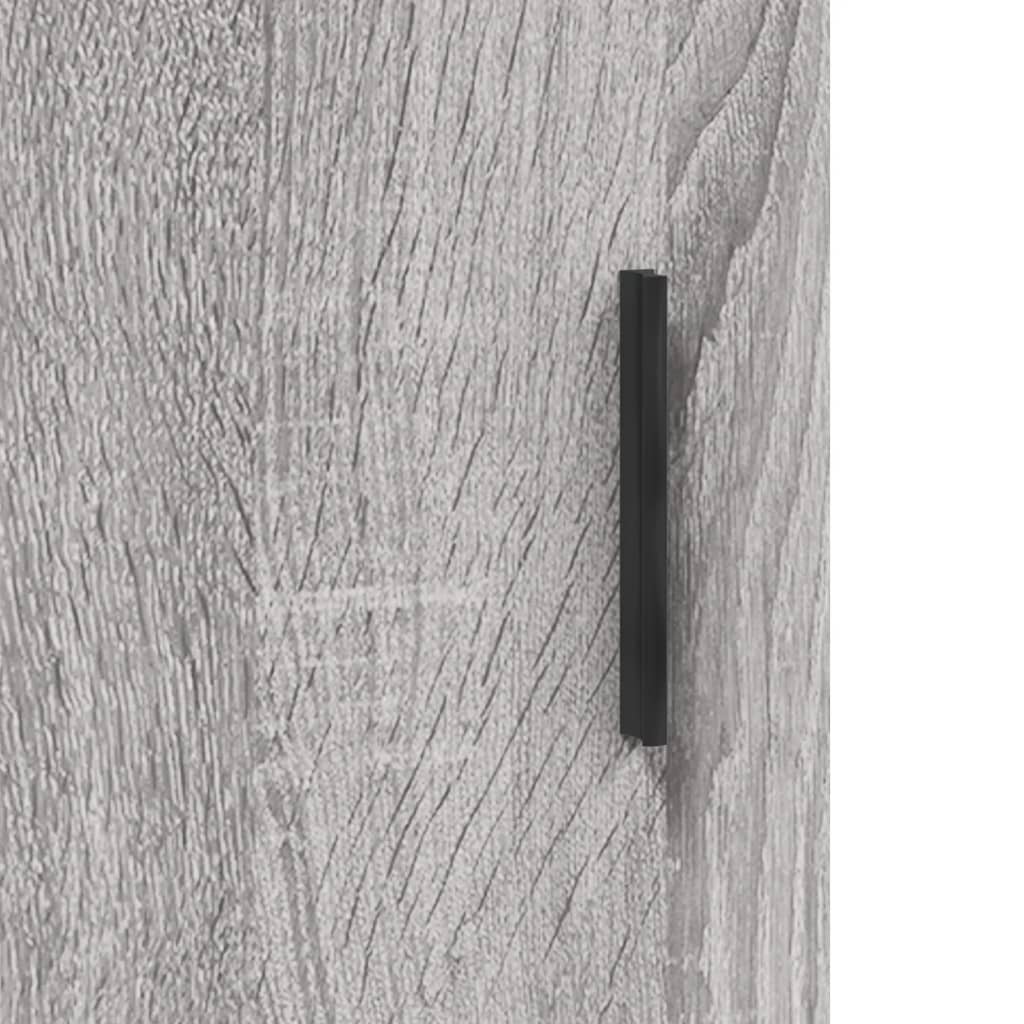 Sonoma gray wall cabinet 69.5x34x90 cm engineered wood