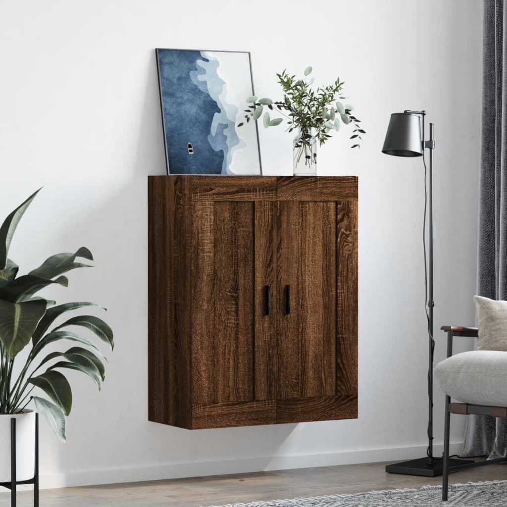 Armoire murale chêne marron 69,5x34x90 cm bois d'ingénierie