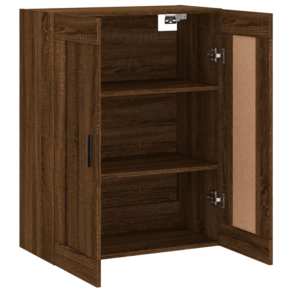 Armoire murale chêne marron 69,5x34x90 cm bois d'ingénierie