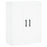 White wall cabinet 69.5x34x90 cm engineered wood