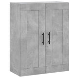 Concrete gray wall cabinet 69.5x34x90 cm engineered wood