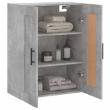 Concrete gray wall cabinet 69.5x34x90 cm engineered wood