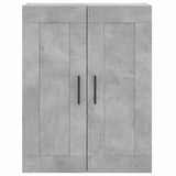 Concrete gray wall cabinet 69.5x34x90 cm engineered wood