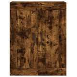 Armoire murale chêne fumé 69,5x34x90 cm bois d'ingénierie