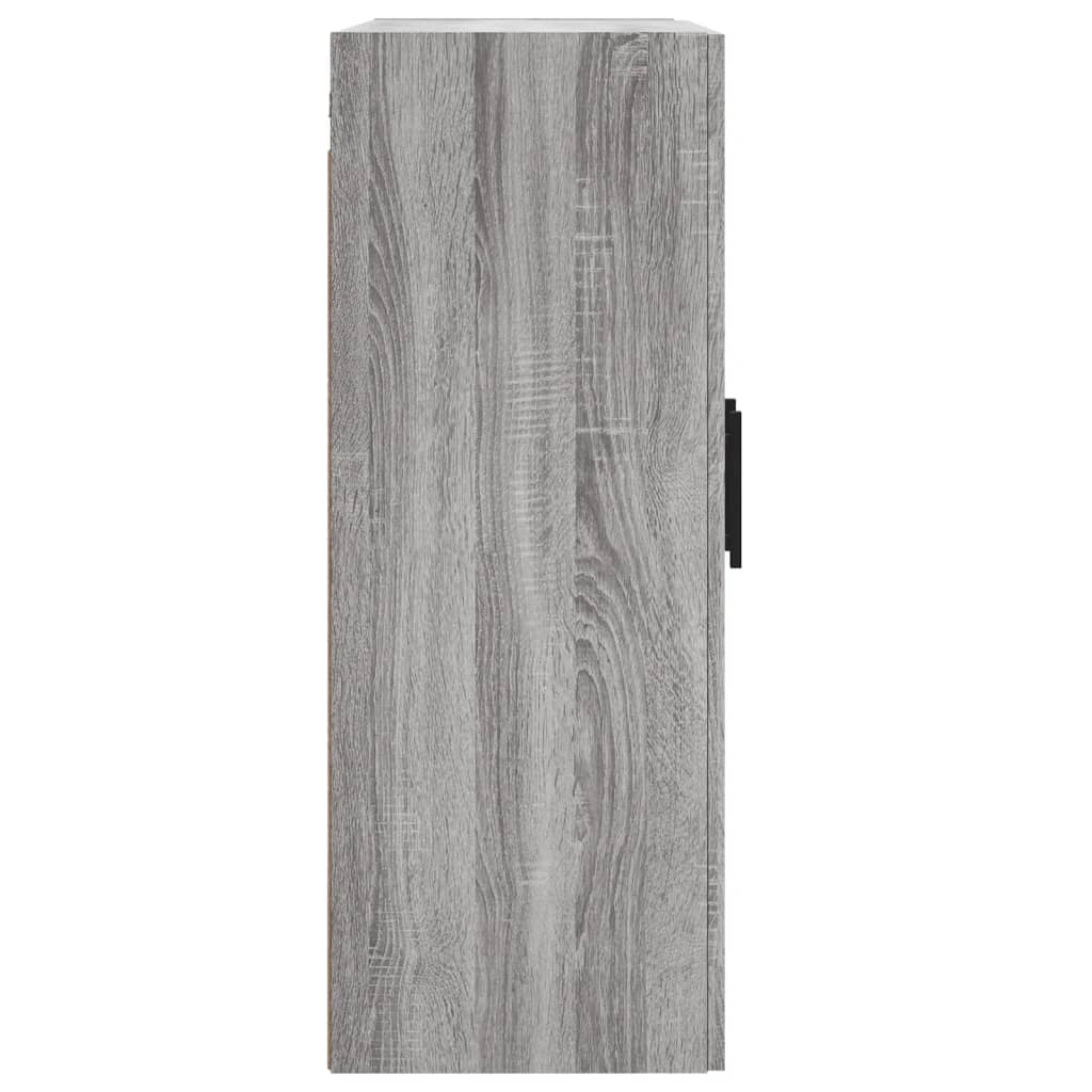 Armoire murale sonoma gris 69,5x34x90 cm bois d'ingénierie