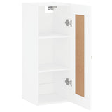 Weißer Wandschrank 34,5x34x90 cm aus Holzwerkstoff