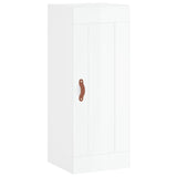 Armoire murale blanc brillant 34,5x34x90 cm bois d'ingénierie