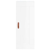 Armoire murale blanc brillant 34,5x34x90 cm bois d'ingénierie